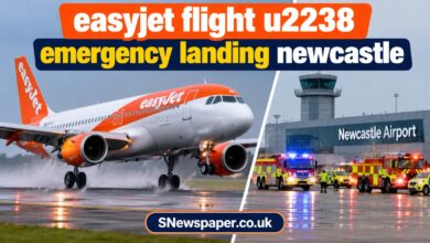 easyjet flight u2238 emergency landing newcastle